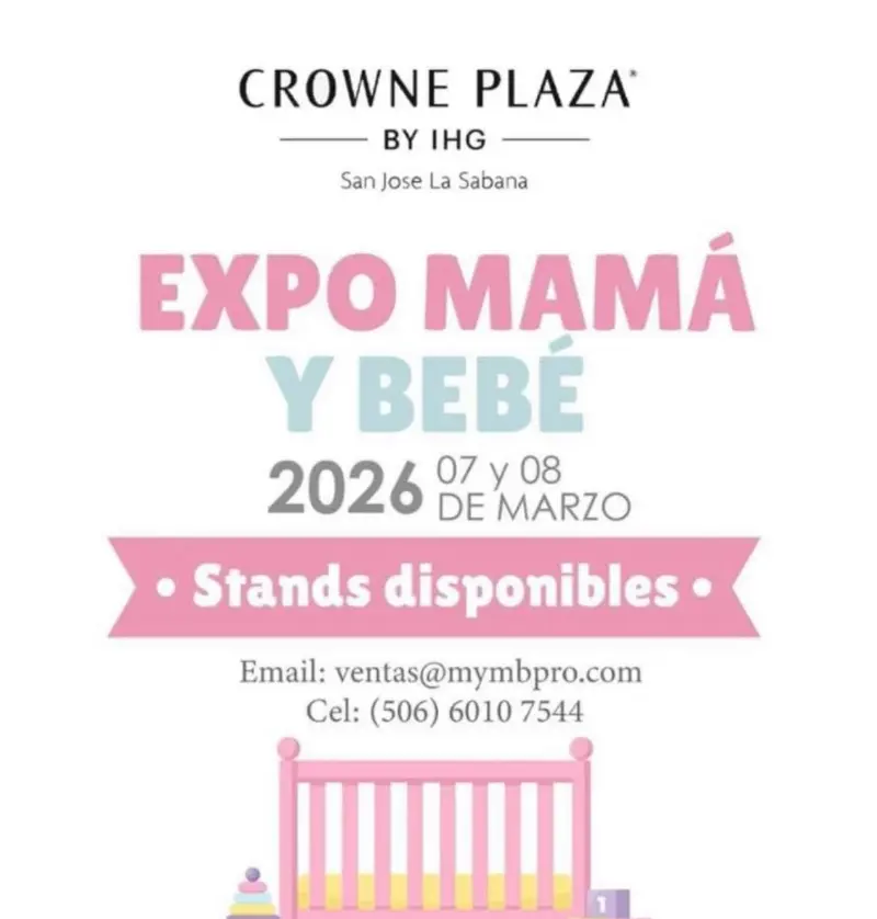 Que hacer hoy en Costa Rica: Expo especializada para mamás, bebés y futuras familias con marcas, productos y servicios dedicados al embarazo, maternidad y primera infancia.