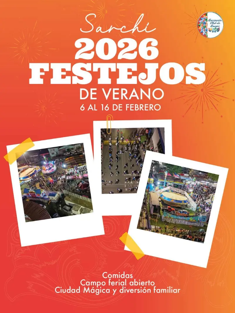 Que hacer hoy en Costa Rica: Festejos de verano en Sarchí con comidas, campo ferial abierto, ciudad mágica y actividades para toda la familia.