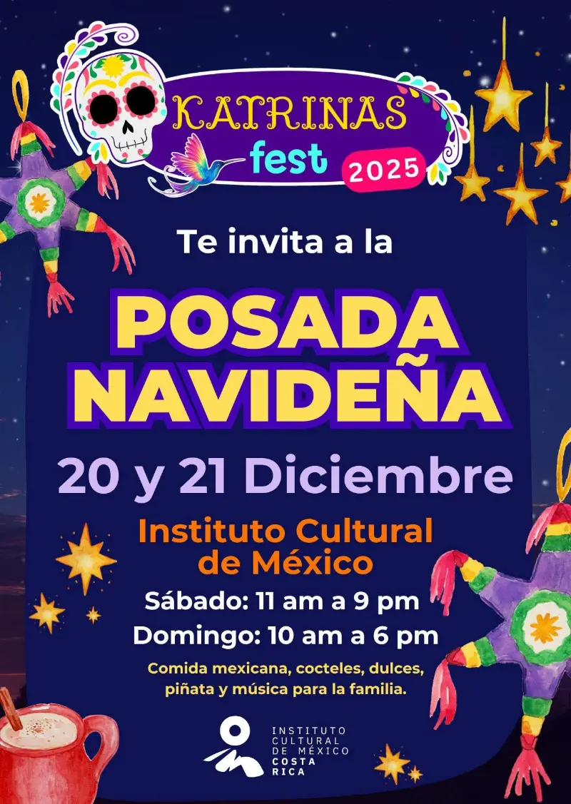 Que hacer hoy en Costa Rica: Posada navideña familiar con tradición mexicana, gastronomía, música y piñatas en un ambiente cultural y festivo.