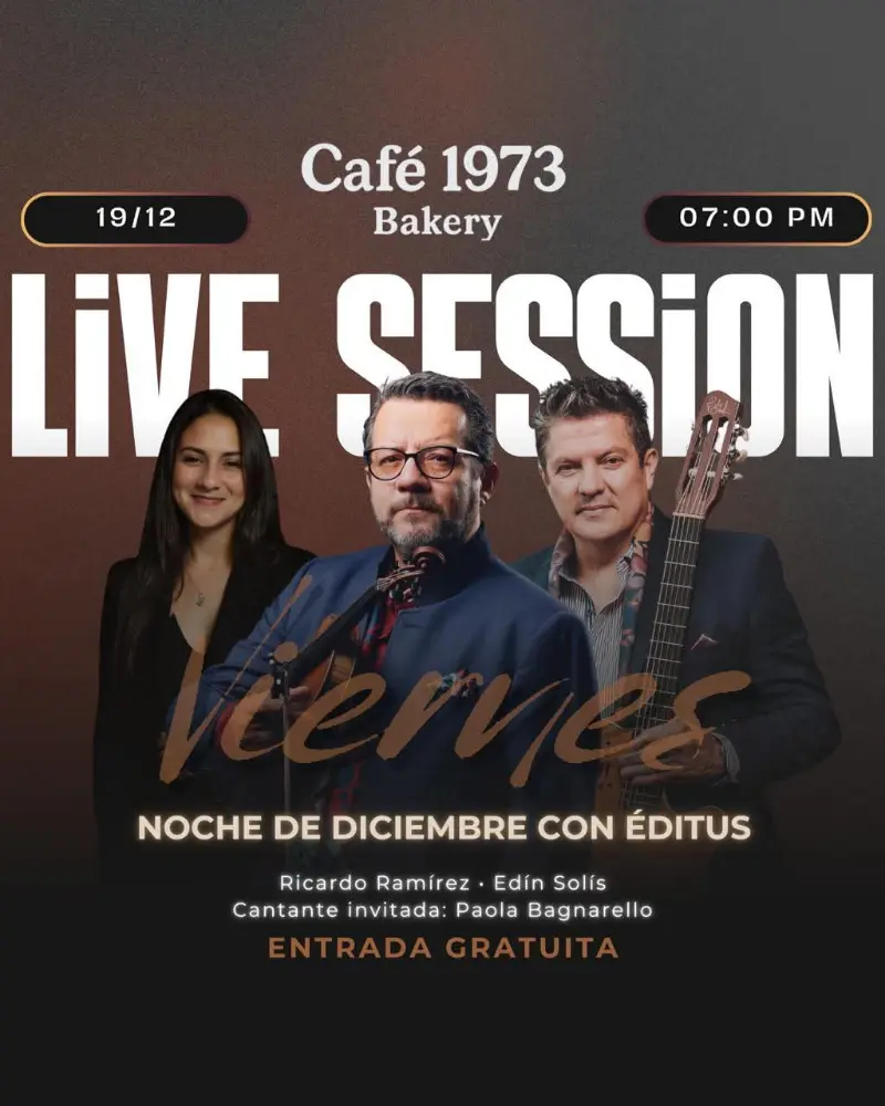 Sesión en vivo con Éditus en formato dúo de violín y guitarra, con la participación especial de la cantante Paola Bagnarello.