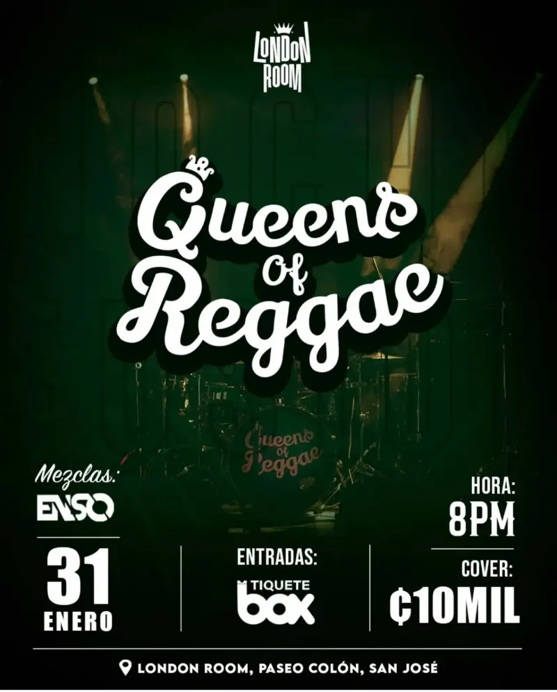 Que hacer hoy en Costa Rica: Una noche especial donde el rock y otros géneros se fusionan con el reggae en un concierto extendido pensado para el público del GAM.