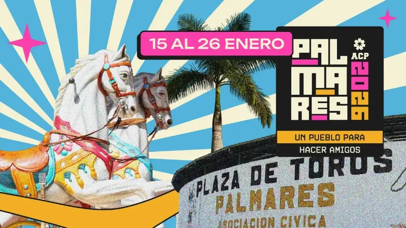 Que hacer hoy en Costa Rica: Las tradicionales Fiestas de Palmares regresan del 15 al 26 de enero con actividades taurinas, conciertos y diversión para todo el país en la Plaza de Toros de Palmares.