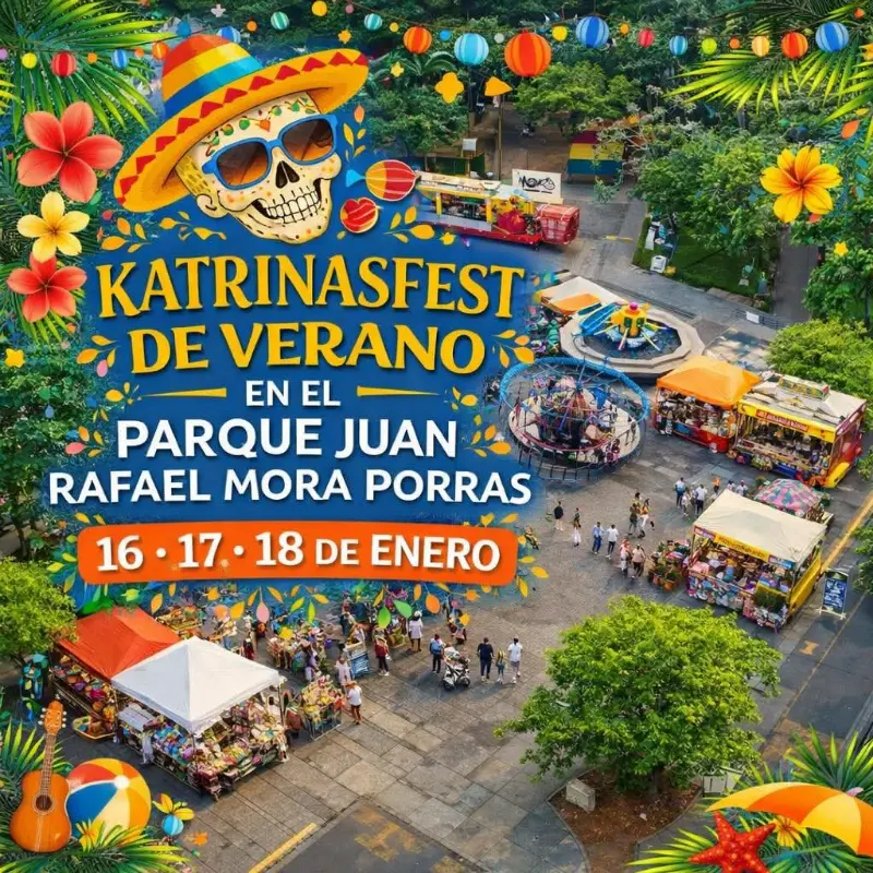 Que hacer hoy en Costa Rica: Festival cultural y familiar con comida mexicana, artesanías, música y catrinas en Mora del 16 al 18 de enero.