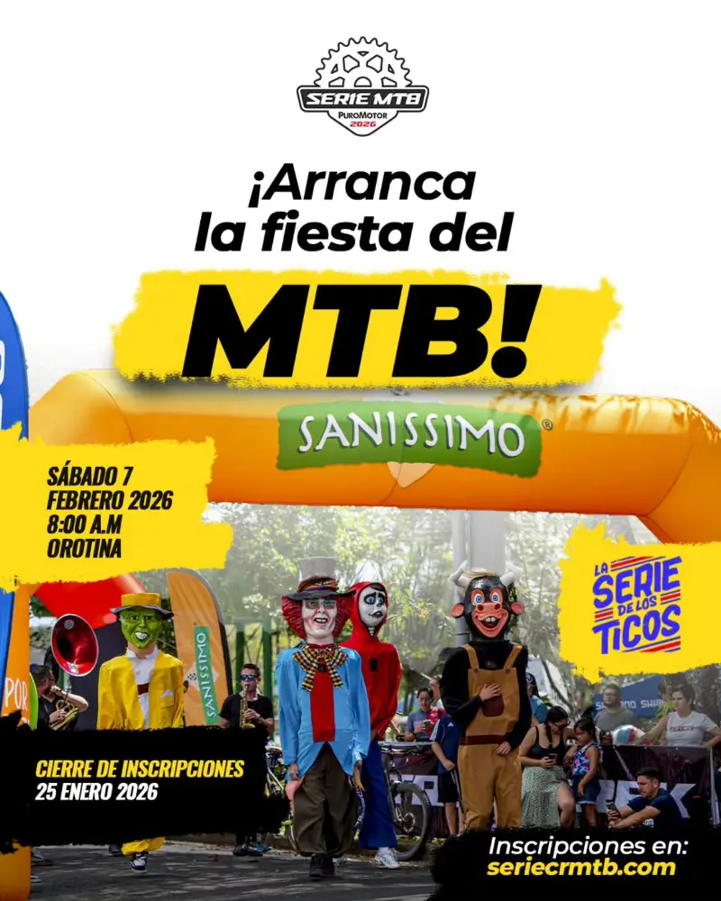Que hacer hoy en Costa Rica: Arranca la fiesta del MTB con La Serie CR MTB 2026 en Orotina, con rutas larga y corta para todos los niveles.