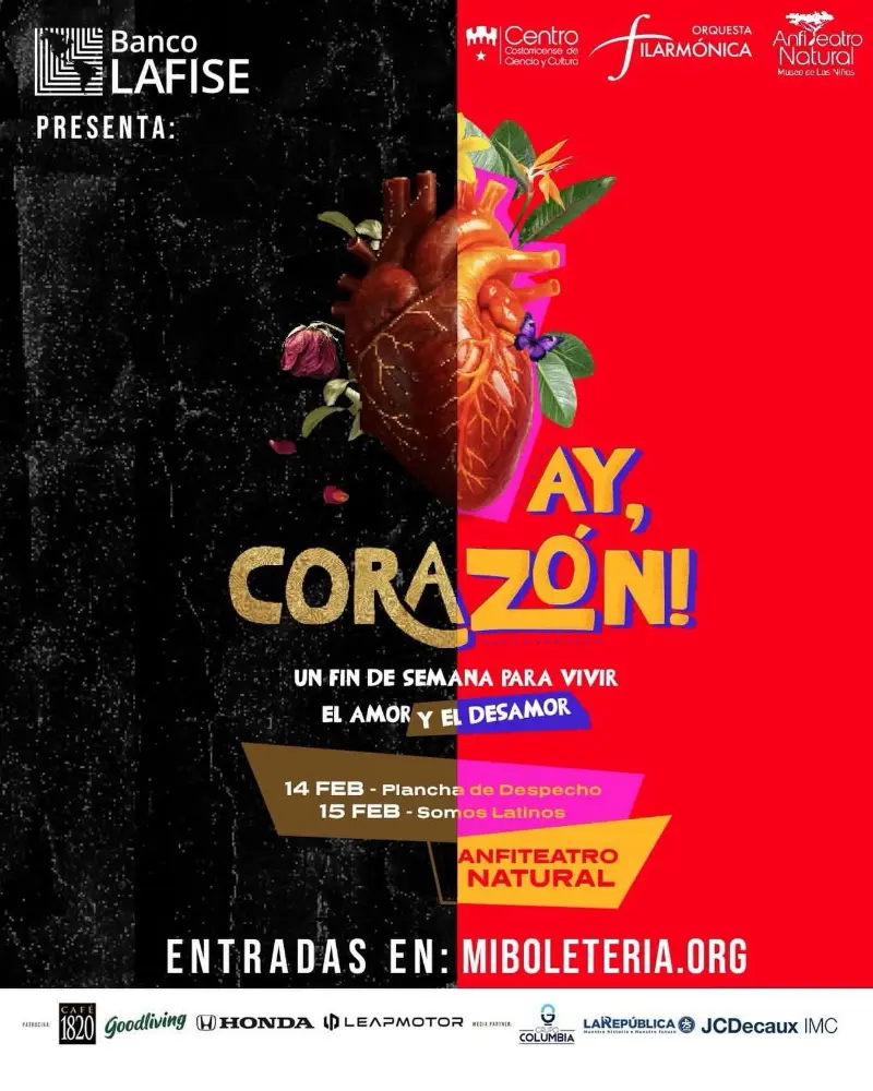 Que hacer hoy en Costa Rica: Dos noches de conciertos temáticos en el Anfiteatro Natural con programas de música plancha y ritmos latinos.