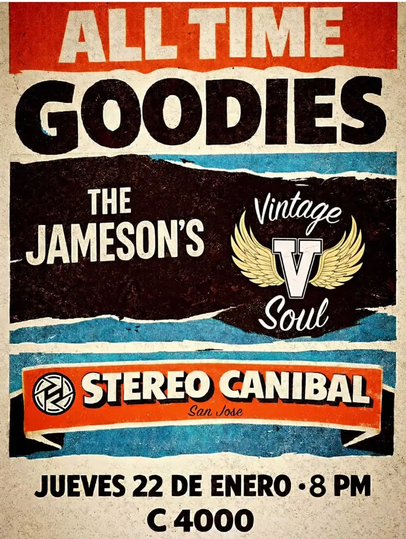 Que hacer hoy en Costa Rica: Noche de clásicos, soul y rock en vivo con The Jameson’s y Vintage Soul.