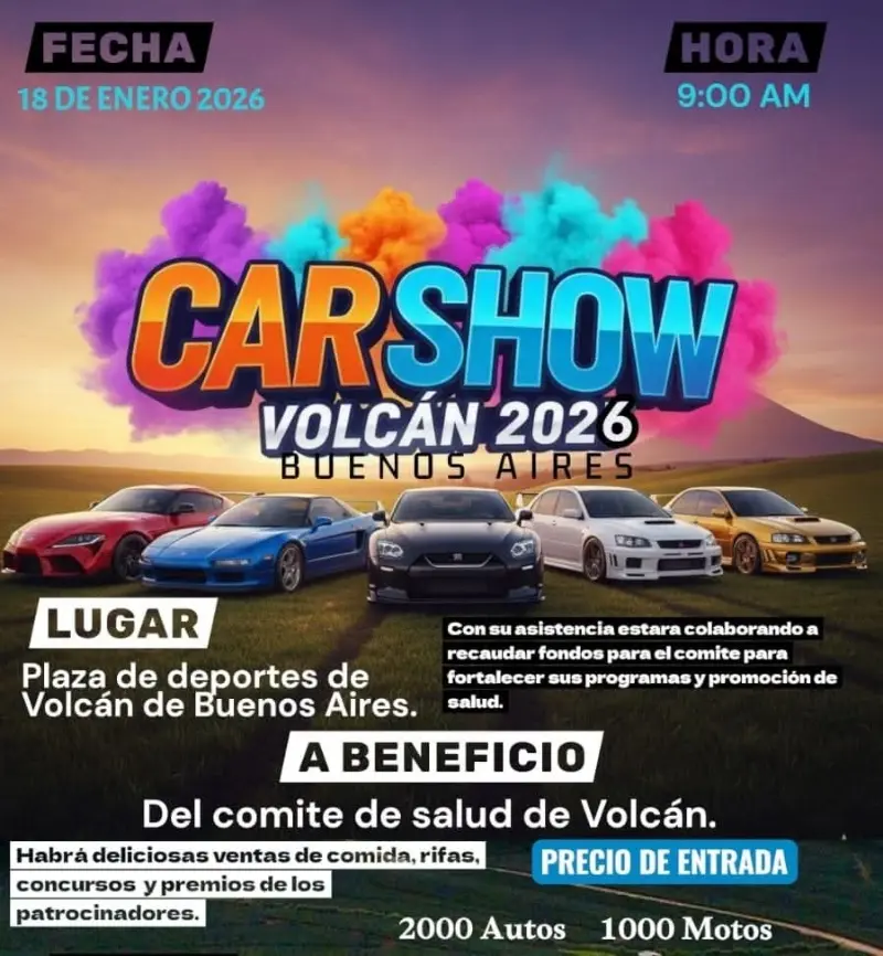 Que hacer hoy en Costa Rica: Evento familiar a beneficio del Comité de Salud con exhibición de autos, motos y feria de emprendedores.