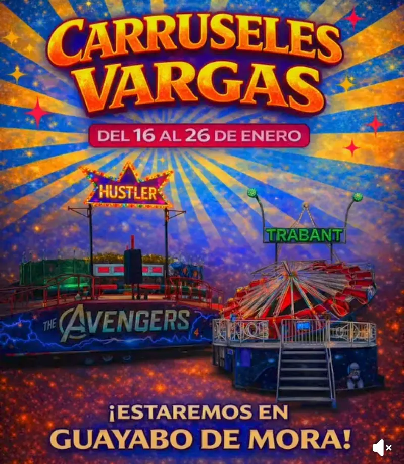 Que hacer hoy en Costa Rica: Tradicionales fiestas de comunidad con juegos mecánicos de Carruseles Vargas.