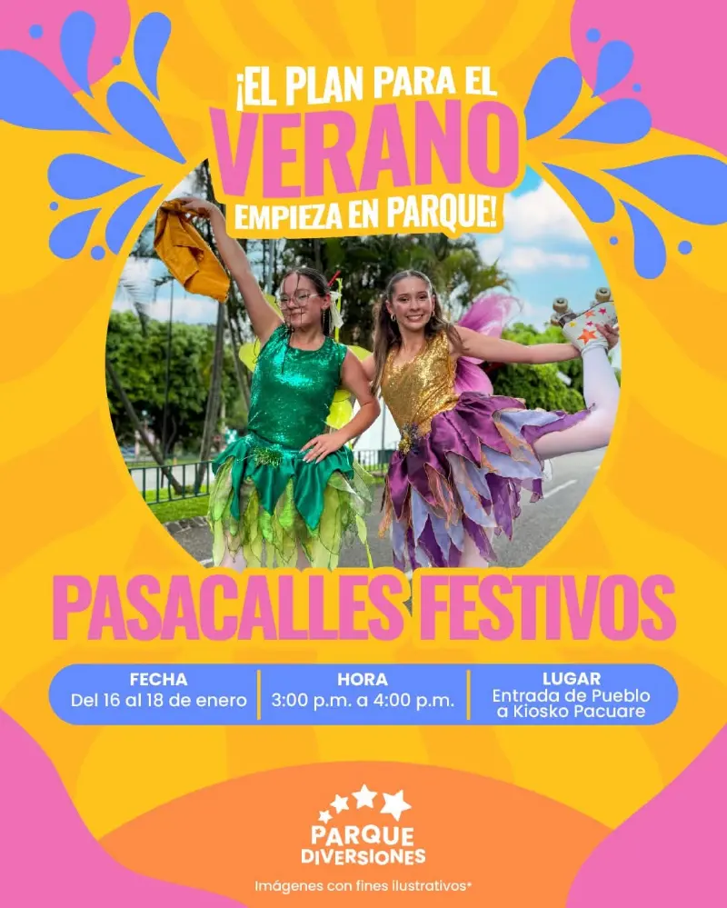Que hacer hoy en Costa Rica: Coloridos desfiles con cimarronas para celebrar el verano en el parque.