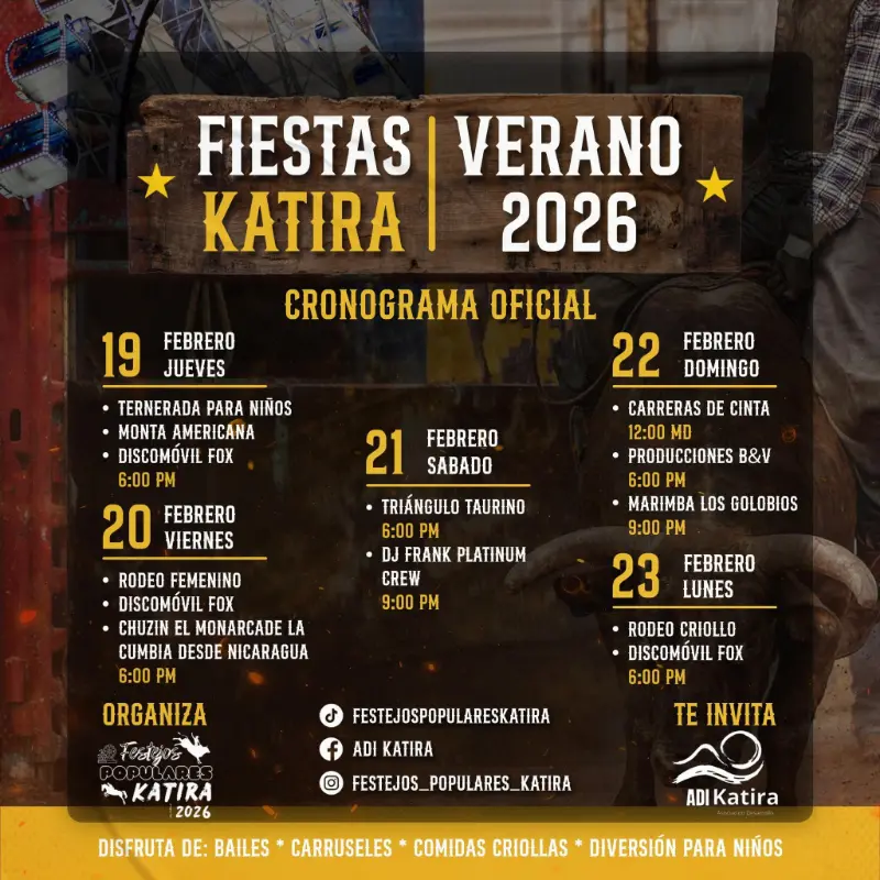 Que hacer hoy en Costa Rica: Competencia tradicional de carreras de cinta con más de 100 premios y ambiente familiar.