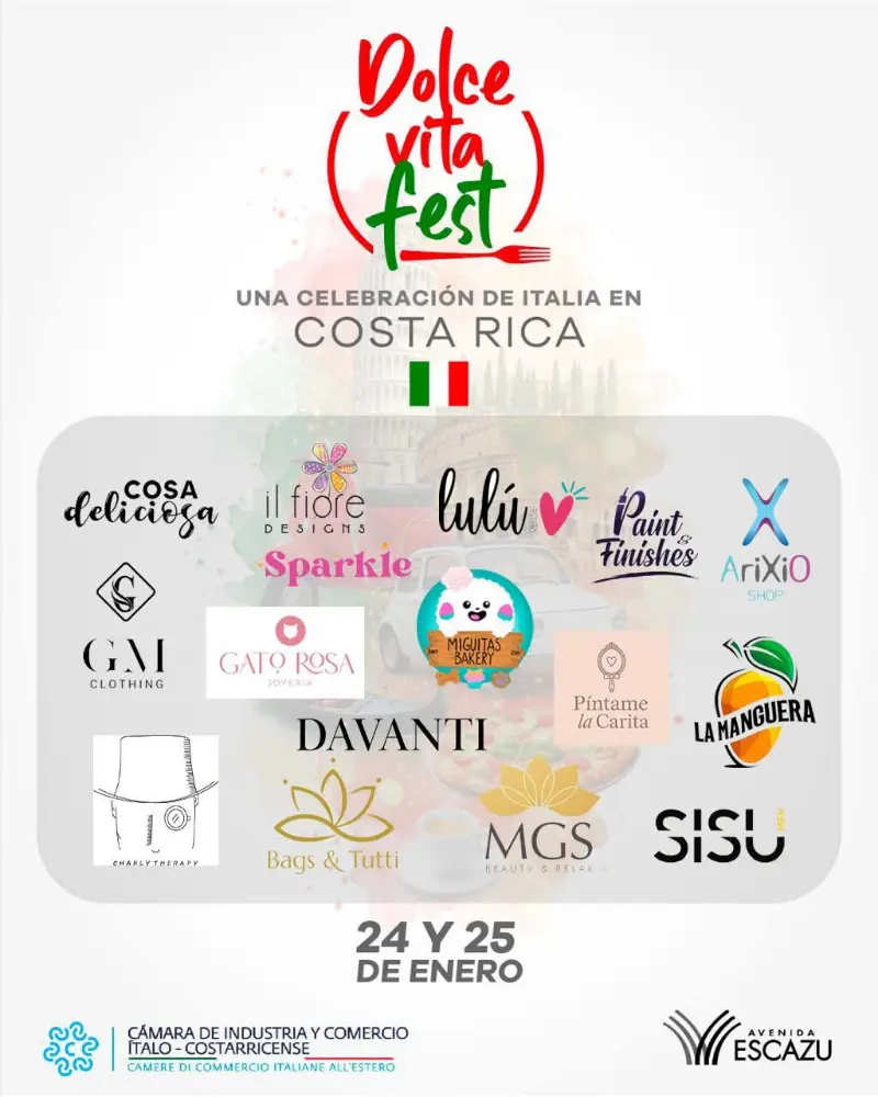 Que hacer hoy en Costa Rica: Mercado artesanal y gastronómico con una variada oferta de productos italianos y locales.