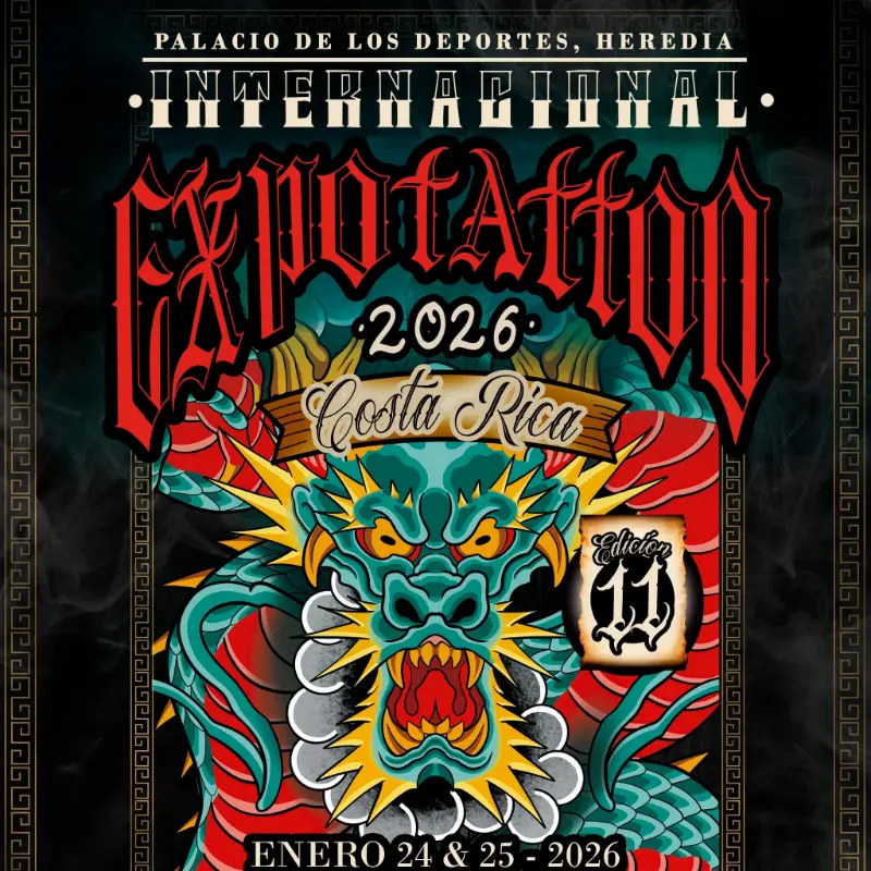 Que hacer hoy en Costa Rica: La 11va edición de la convención de tatuajes más grande del país con artistas internacionales, música y shows en vivo.