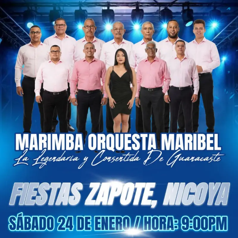 Que hacer hoy en Costa Rica: Presentación especial de la legendaria marimba orquesta guanacasteca en el marco de las fiestas locales.
