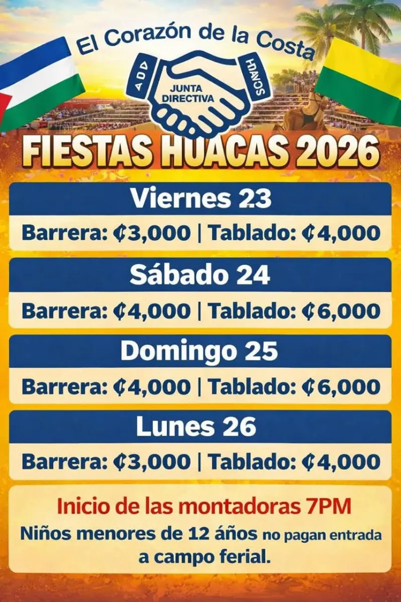 Tradicionales fiestas comunales con montaderas diarias, barrera y tablados en un ambiente familiar.