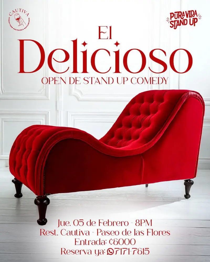 Noche de comedia atrevida y monólogos nuevos en formato open mic para el público de Heredia.