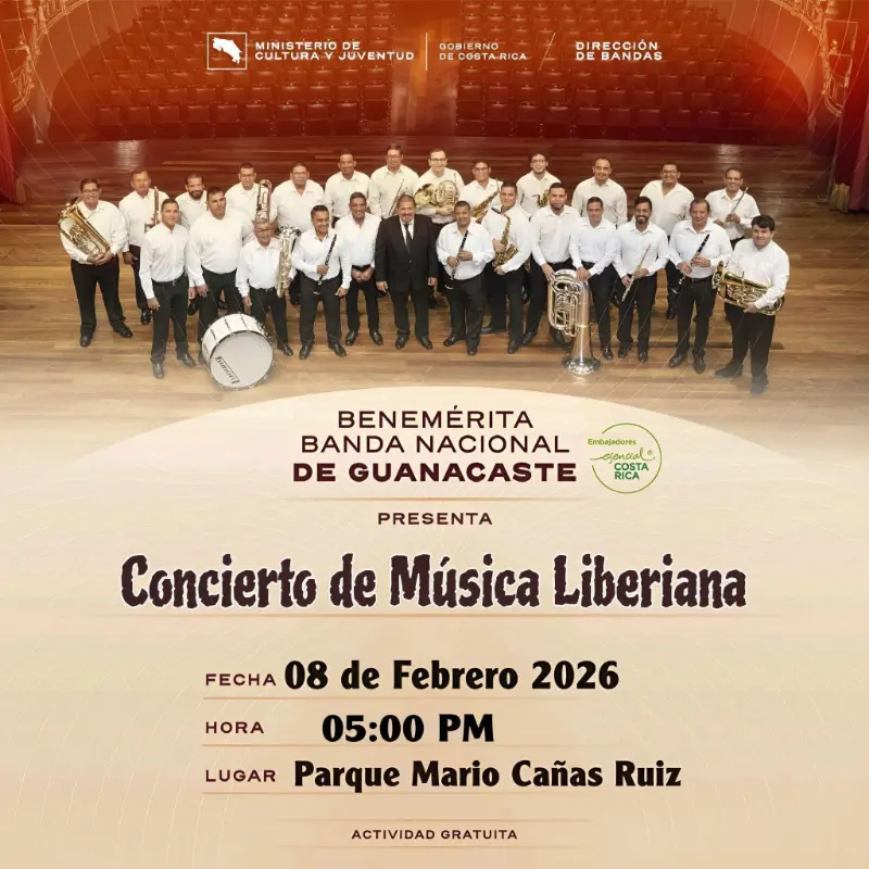 Especial de música de compositores liberianos interpretado por la Benemérita Banda Nacional de Guanacaste.