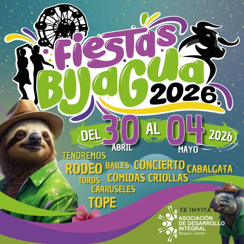 Que hacer hoy en Costa Rica: Tradicionales fiestas comunales con rodeo, toros, topes, conciertos y actividades para toda la familia.