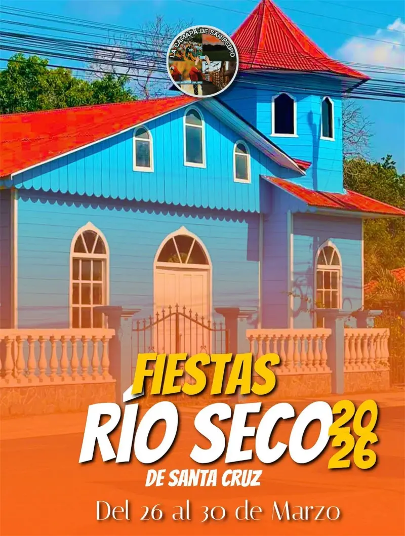 Que hacer hoy en Costa Rica: Tradicionales fiestas comunales en la zona de Santa Cruz con actividades culturales y recreativas.