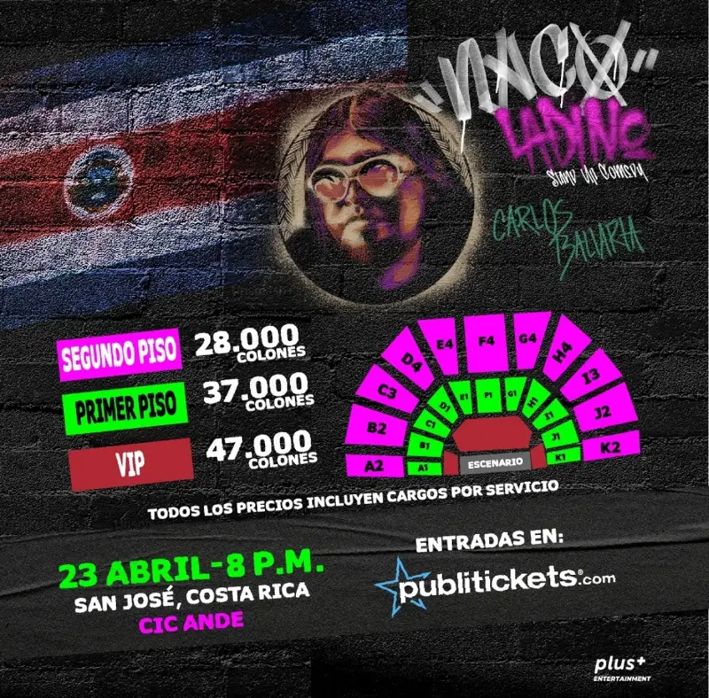 Que hacer hoy en Costa Rica: Show de stand-up comedy con el reconocido comediante mexicano, cargado de observación social y humor negro.