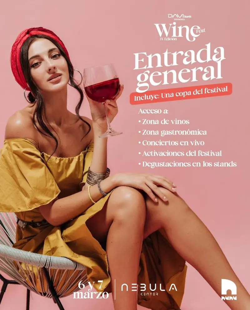 Que hacer hoy en Costa Rica: Wine Fest celebra su IX edición en Nebula Center con zona de vinos, propuesta gastronómica y degustaciones especiales.