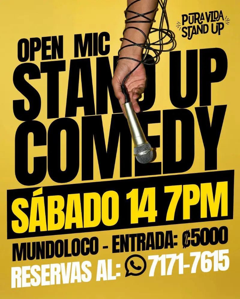 Disfrutá una noche de stand up comedy con comediantes y nuevas rutinas en el Open Mic de Mundoloco.