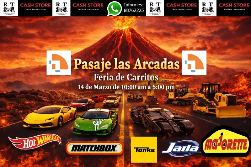 Una feria para amantes de los autos de colección con marcas icónicas como Hot Wheels, Matchbox, Majorette, Jada y Tonka.