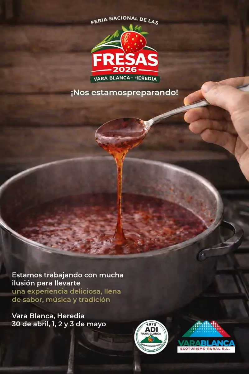 Que hacer hoy en Costa Rica: Disfrutá la tradicional Feria Nacional de las Fresas con gastronomía, música y actividades en Vara Blanca.