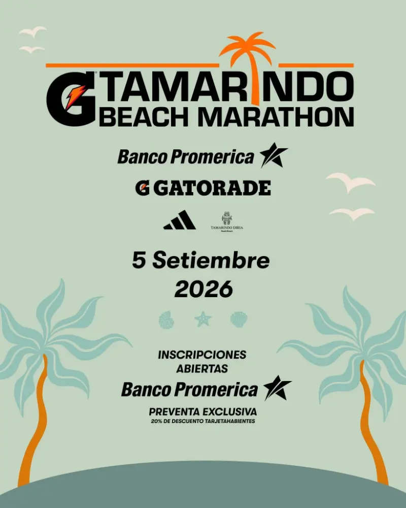 Que hacer hoy en Costa Rica: Vive una emocionante carrera frente al mar en el Tamarindo Beach Marathon 2026.