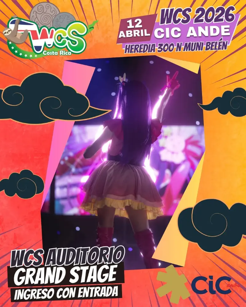 Que hacer hoy en Costa Rica: Escenario principal del World Cosplay Summit Costa Rica con final nacional de cosplay, conciertos anisong y espectáculos en vivo.