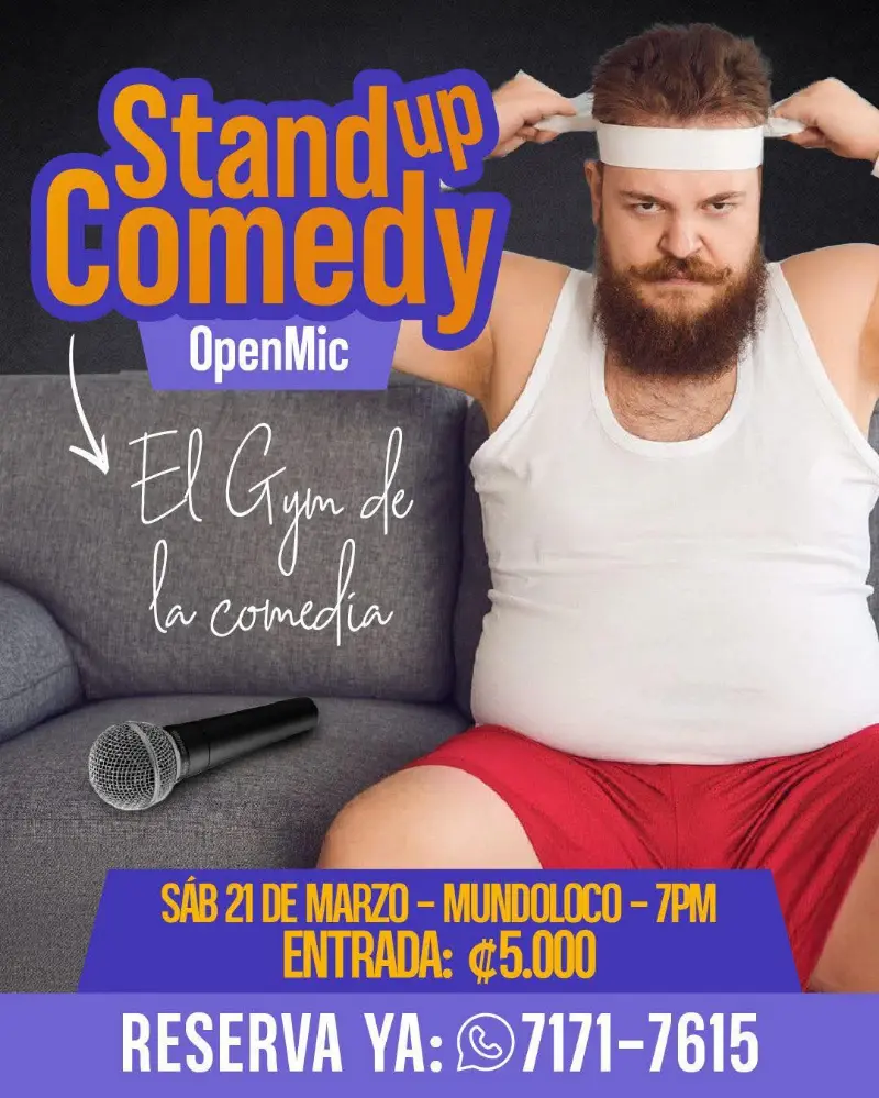 Noche de comedia en vivo con más de 10 comediantes y mucho humor en Mundoloco San Pedro.