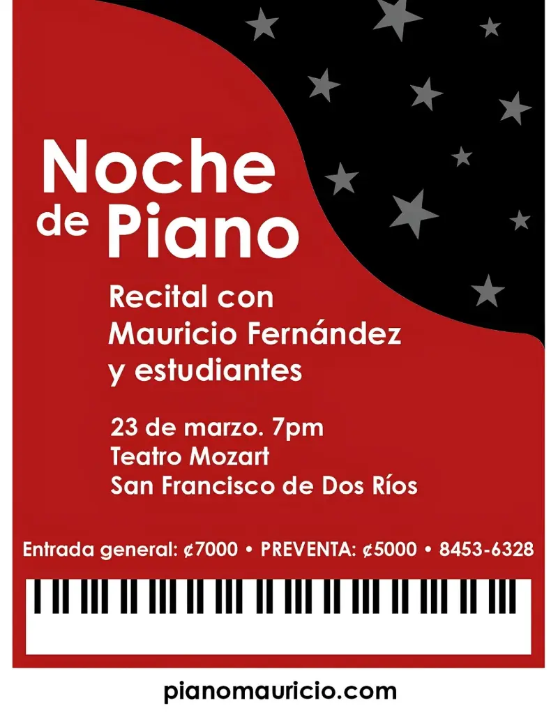 Disfrutá un recital especial con Mauricio Fernández y sus estudiantes en una velada llena de música y talento.