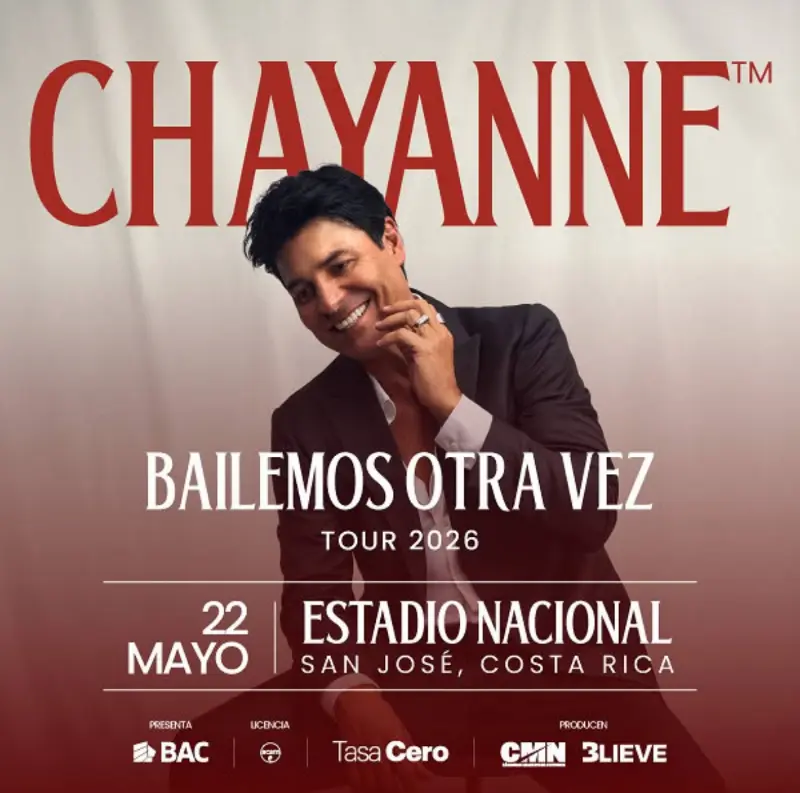 Que hacer hoy en Costa Rica: Concierto de Chayanne en Costa Rica como parte de su tour Bailemos Otra Vez 2026.