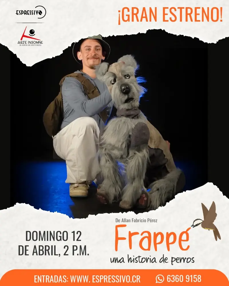 Que hacer hoy en Costa Rica: Obra de teatro familiar sobre un perrito y sus aventuras en la ciudad.