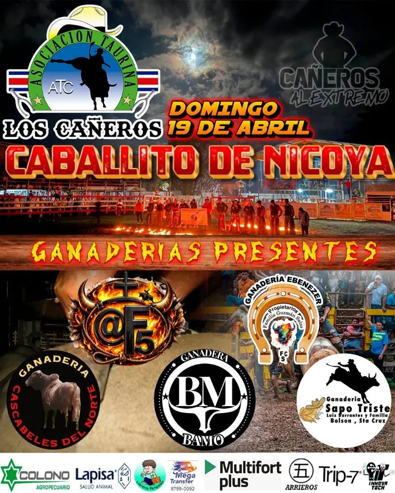 Que hacer hoy en Costa Rica: Evento taurino con ganaderías destacadas y espectáculo de monta en Nicoya.