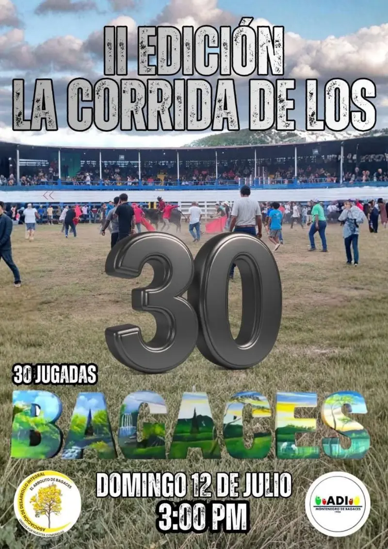 Que hacer hoy en Costa Rica: Vive 30 jugadas llenas de emoción en la II edición de la tradicional corrida en Bagaces.