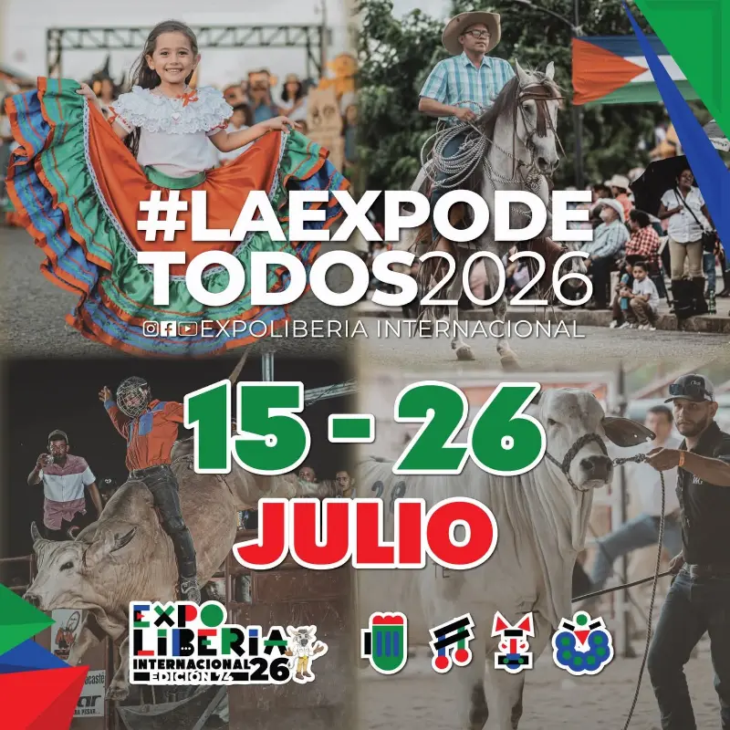 Que hacer hoy en Costa Rica: Disfrutá la Expo Liberia con actividades culturales, ganaderas y entretenimiento para toda la familia.