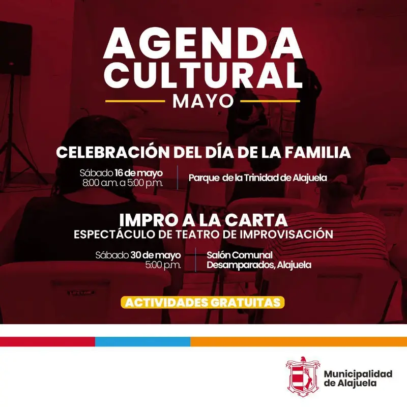 Que hacer hoy en Costa Rica: Disfrutá actividades culturales gratuitas para toda la familia en Alajuela.