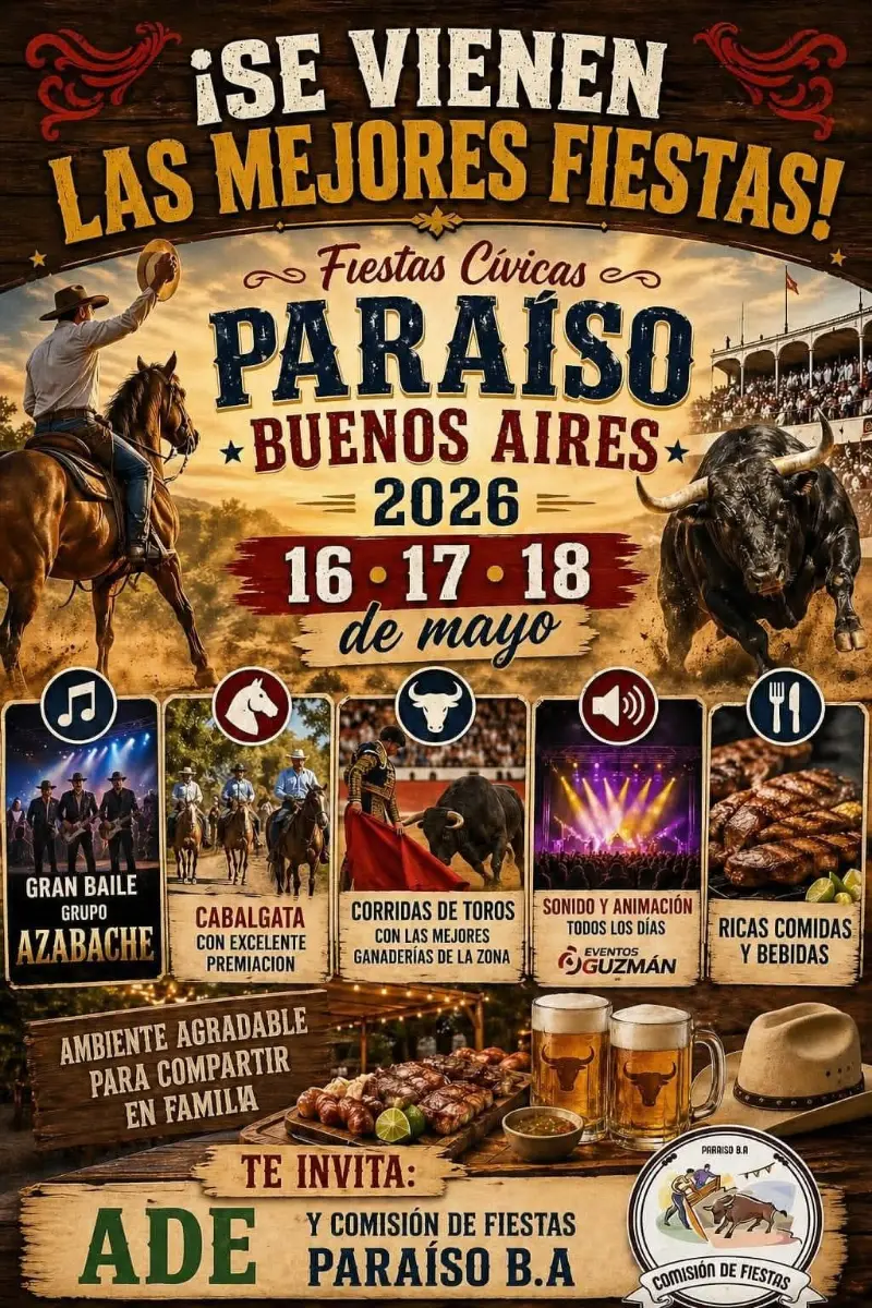 Que hacer hoy en Costa Rica: Disfrutá de las tradicionales Fiestas Cívicas de Paraíso de Buenos Aires con corridas de toros, cabalgata, baile y mucho más.