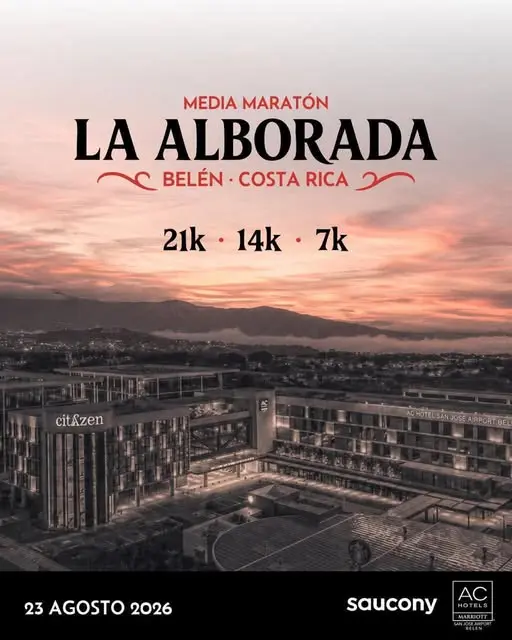 Que hacer hoy en Costa Rica: Viví la primera edición de la Media Maratón La Alborada con recorridos de 21K, 14K y 7K en Belén.
