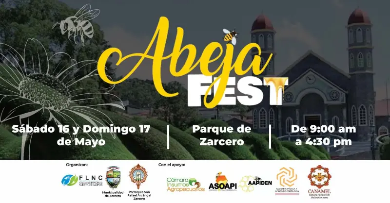 Festival dedicado a las buenas prácticas agrícolas y apícolas con venta de miel, charlas, emprendimientos y actividades para toda la familia en Zarcero.