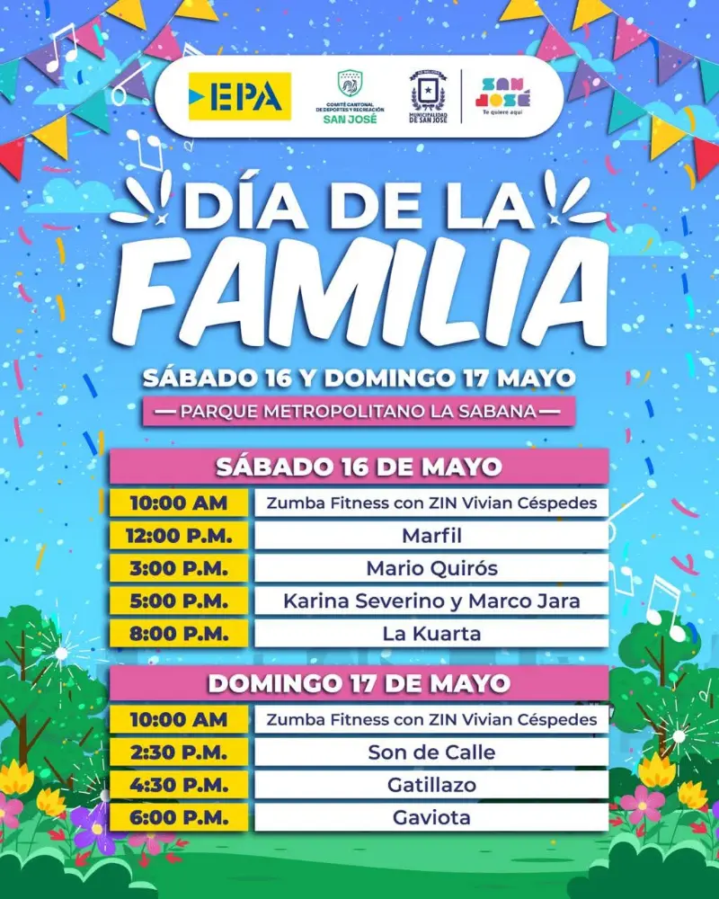 Que hacer hoy en Costa Rica: Disfrutá de música en vivo, food trucks, juegos, canopy, talleres y actividades familiares este 16 y 17 de mayo en La Sabana.