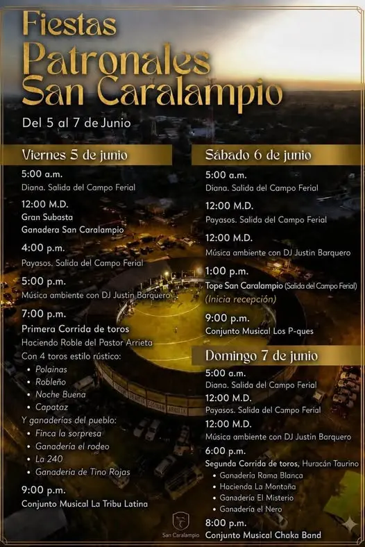 Que hacer hoy en Costa Rica: Bagaces celebrará las Fiestas Patronales San Caralampio con tope, corridas de toros, música y tradición.