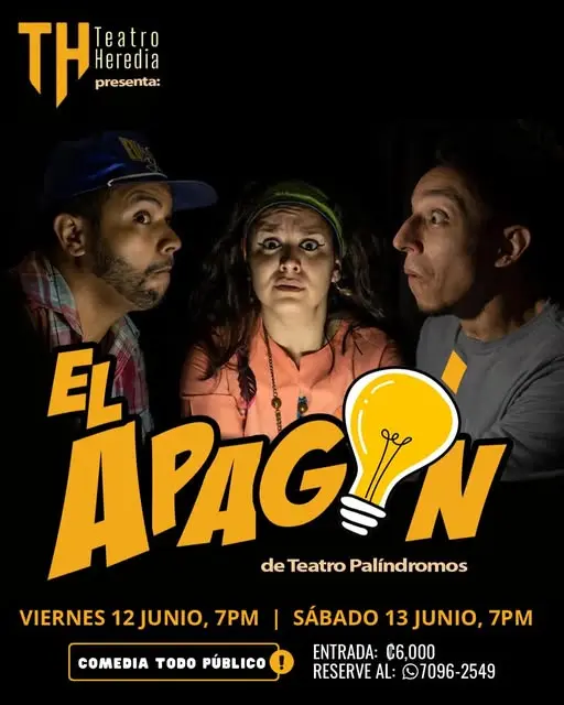Que hacer hoy en Costa Rica: Disfrute de una divertida comedia para todo público donde una mudanza, un apagón y personajes muy peculiares convierten una noche común en un enredo inolvidable.