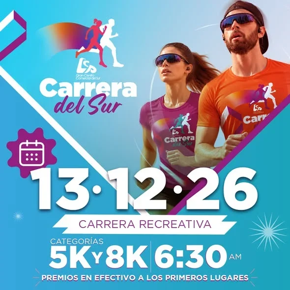 Carrera recreativa de 5K y 8K con premios en efectivo, kit de inscripción y desayuno incluido.