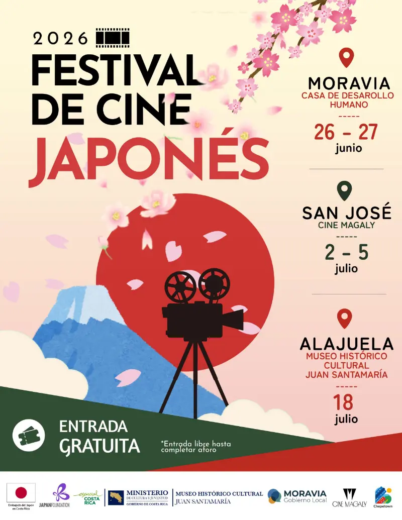 Que hacer hoy en Costa Rica: Disfruta de funciones gratuitas de cine japonés en Moravia, San José y Alajuela, con películas para todas las edades y una oportunidad para acercarte a la cultura japonesa.