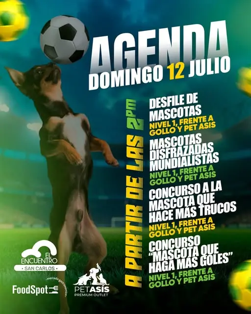 Que hacer hoy en Costa Rica: Llevá a tu mascota y disfrutá de desfiles, disfraces mundialistas y concursos divertidos para toda la familia.