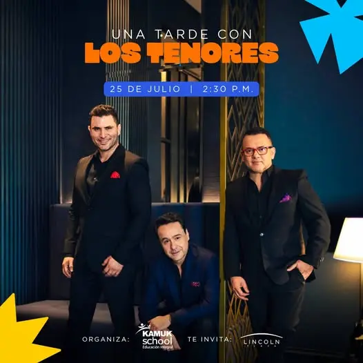 Que hacer hoy en Costa Rica: Disfrutá un concierto gratuito con Los Tenores, organizado por Kamuk School y Lincoln.