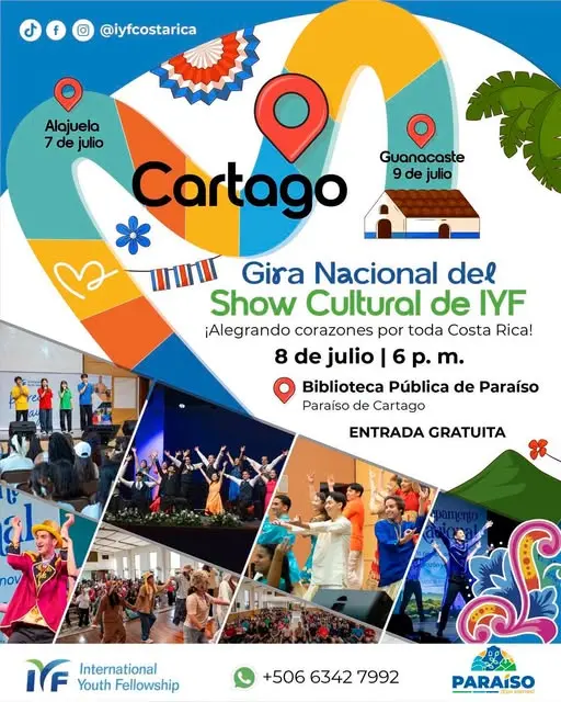 Que hacer hoy en Costa Rica: Espectáculo gratuito de música, danza y cultura para toda la familia en la Biblioteca Pública de Paraíso.