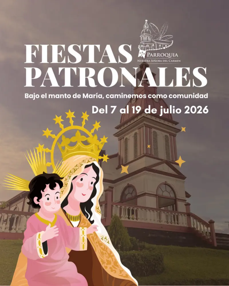 Que hacer hoy en Costa Rica: Celebrá las Fiestas Patronales en honor a Nuestra Señora del Carmen con misas, bailes, ferias y actividades para toda la familia.