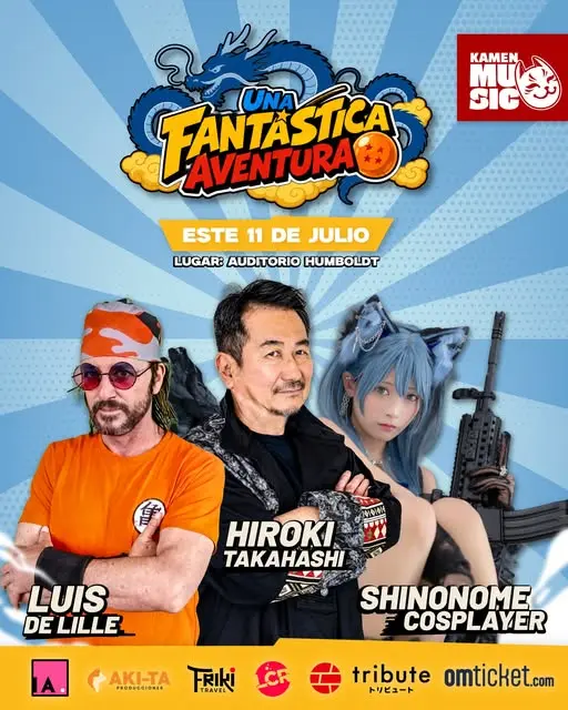 Que hacer hoy en Costa Rica: Hiroki Takahashi y Luis de Lille, leyendas de Dragon Ball, se unen en un concierto épico con cosplay y dos funciones.